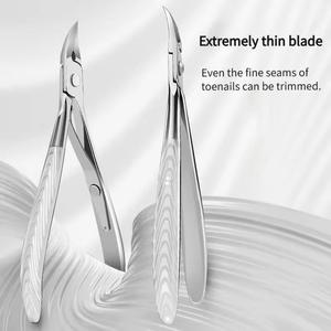Coupe-ongles Morje en acier inoxydable chirurgical, lame courbée, ouverture de mâchoire de 12,5 mm, pointe acérée pour la coupe des cuticules des doigts - Product Image 3