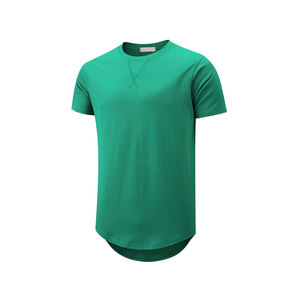 Camiseta de Manga Corta con Cuello Redondo y Estampado Digital Abstracto para Hombre, Talla Grande, Largo Regular, Informal, Tejida, Transpirable, 300g, Algodón/Bambú - Product Image 1