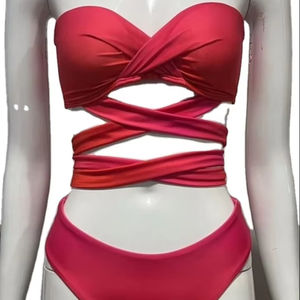 Unisex High Quality Customize Swimmer Bikini Set Bra and Underwear With Customize Logo Beach wear Bikini - Product Image 1