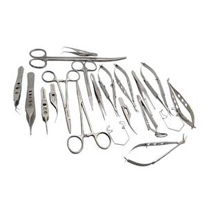20 Pcs Eye Microsurgery Ophthalmic Forceps <b>Scissors</b> Speculum Instruments Kit Stainless Steel Sustainable Eco-Friendly Eye - Product Image 4