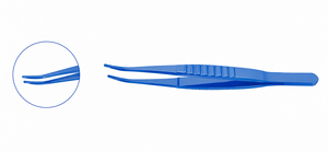 Pinzas de Titanio Azul de Alta Calidad para Pestañas, Instrumento Quirúrgico Oftálmico para Agarrar Pestañas con Precisión y Control - Product Image 3