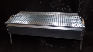 Parrilla de carbón rectangular de acero inoxidable de primera calidad al por mayor, soporte de mesa Manqal, quemador de carbón para shisha grande blanco, rejilla de malla para barbacoa - Product Image 2