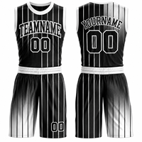 Seragam Basket Kustom Grosir Set Jersey Bolak-Balik Celana Pendek Sublimasi Cetak Seragam Olahraga Tim Dapat Disesuaikan Sepenuhnya