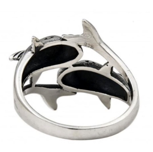 Unique Dolphin <b>Ring</b> High Quality Handmade <b>Ring</b> 925 Sterling Silver Jewelry - Product Image 3