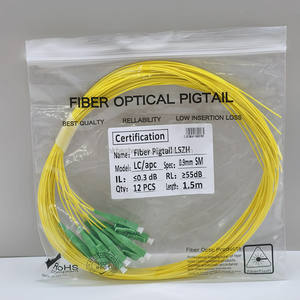 สายไฟเบอร์ออปติกแบบ Single-mode 9/125 LC APC ความยาว 1.5 เมตร 12 เส้นใย ขนาด 0.9 มม. ชนิด LSZH - Product Image 3