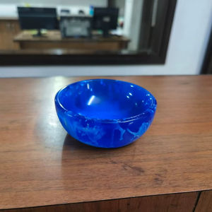 Bol de service écologique poli, style européen, en résine, vaisselle pour la maison, l'hôtel et le restaurant, bol de service artisanal - Product Image 1