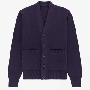 Custom Multi-Size Color High Quality Thick Solid V-Neck Double Breasted Wool/Acrylic <b>Sweaters</b> for Women <b>Cardigans</b> - Product Image 2