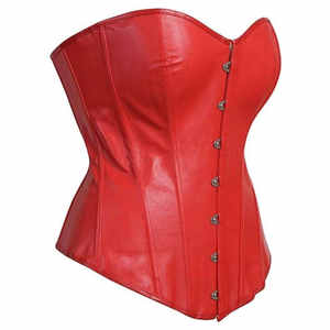 Corset Overbust en Cuir avec Doublure Brocart pour Femme, Sexy et Gainant, pour Grandes Tailles, Respirant, Anti-Bactérien, en Néoprène, Taille ODM - Product Image 5