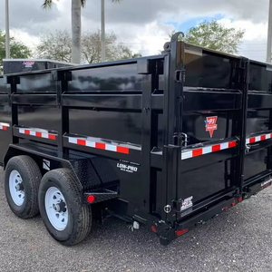 Remorque agricole hydraulique 7x14, 8 tonnes, profil bas, côtés hauts de 3 pieds - Product Image 1