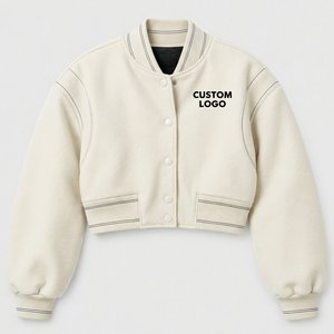 Veste courte vintage délavée à l'acide, coupe oversize, manches longues, col montant, tendance streetwear automne - Product Image 5