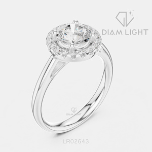 Bague de mariage ronde 1,00 carat, bijoux fins, certifiée IGI, or blanc 14 carats, diamant de laboratoire, bague de fiançailles et de mariage - Product Image 2