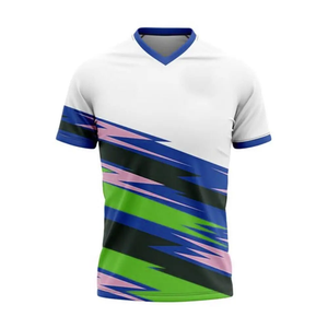 New Design Men's High Quality Breathable Football Jerseys <b>Shirts</b> Anti-UV Protection Customizable Design Short 100% <b>Polyester</b> - Product Image 4
