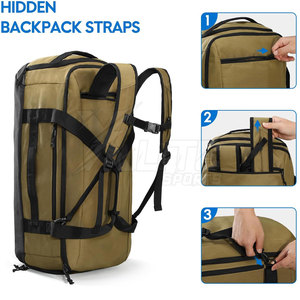 High Quality Polyester Large Capacity <b>Convertible</b> <b>Backpack</b> Duffel Adjustable Strap Waterproof Durable for Gym Outdoor Sports - Product Image 2
