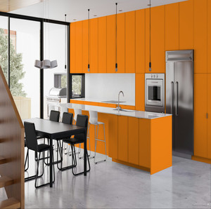 ตู้ครัวสำเร็จรูปสไตล์ยุโรปแบบกำหนดเองของ JY Project ชุดเต็ม ตู้ไม้โมเดิร์นแบบโมดูลาร์ ผลิตจากโรงงานในเวียดนาม คุณภาพสูง - Product Image 5