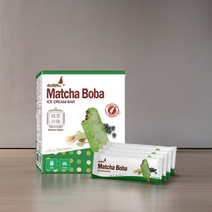 Usine En Gros Ingrédients Premium Crème Glacée Molle Couches Goût Matcha Thé Vert Crème Glacée Emballé Dans Une Boîte - Product Image 3