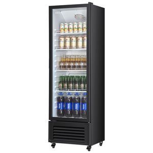Frigorifero Espositore Commerciale con Porta in Vetro da 11,47 CU.FT, Refrigeratore Verticale per Bevande e Congelatori - Product Image 1