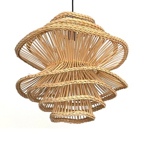 Pantalla de ratán a granel, venta al por mayor, lámpara colgante decorativa hecha a mano, perfecta para cafetería, restaurante, Villa, hogar y diseñadores de interiores - Product Image 4