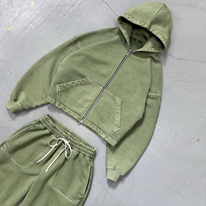 Men Set Sportswear Casual Sport Suit 2 Piece Set Tracksuits Sweatshirt Suit - Product Image 4