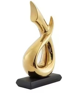 Hand Finished Metal Sculpture Figurine <b>Decorative</b> Showpiece Home Living Room Office <b>Table</b> <b>Decor</b> Interior Accent - Product Image 3