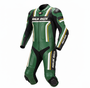 Traje de Carreras MALIK RAZA con Deslizador de Titanio |   Reductor de velocidad aerodinámico |   Ropa de Seguridad para Motociclistas Personalizada 2026 - Product Image 2