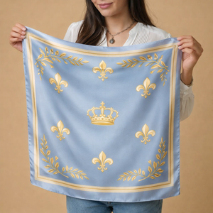 Collection en gros de foulards de luxe personnalisés, imprimés, tendance, pour la tête, hijab, châle, doux au toucher soyeux, carrés, pour le cou - Product Image 2