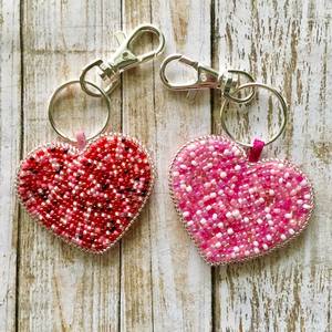 Elegant Classic Floral Embroidery Eco-Friendly Beaded Handmade <b>Keychain</b> Fashion Accessory for Everyday Use - Product Image 4