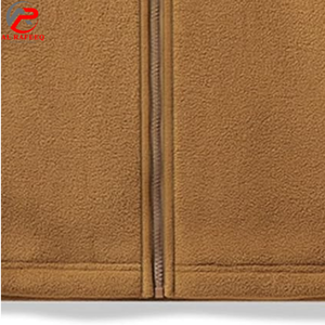 Chaqueta de lana polar personalizada para hombre, con cremallera, diseño de bloques de color, para exteriores, talla grande, con logotipo personalizado. - Product Image 2