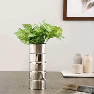 Vase à fleurs en métal de qualité supérieure, finition moderne, résistant à la rouille, pour la décoration de table, plantes d'intérieur, bureau, vente en gros - Product Image 2