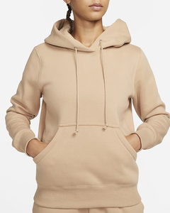 Sudadera con capucha para mujer, de color liso, manga larga, tejido de punto, forro polar, informal, transpirable, con bolsillos, para otoño - Product Image 5