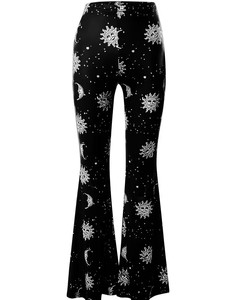 Leggings Bootcut Taille Haute Extensibles dans les Quatre Sens Imprimés par Sublimation Légers et Écologiques pour Femme – Idéaux pour l'Été - Product Image 1
