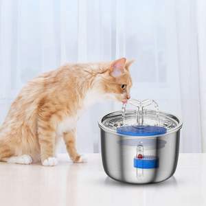 Dispensador de Agua Automático Eléctrico para Perros y Gatos de 2L/67.6Oz, Bebedero de Acero Inoxidable para Mascotas, Suministros para Animales Pequeños - Product Image 4
