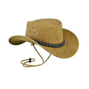 Sombreros de Vaquero de Cuero de Primera Calidad, Servicio OEM Personalizado, Último Diseño, Casuales, para Playa, Deportes al Aire Libre, Transpirables, Ajustables, Cuatro Tallas - Product Image 5