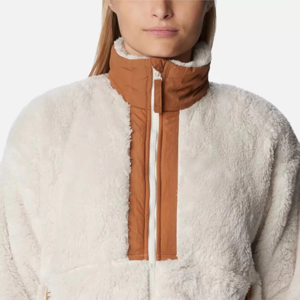 OEM Custom Design <b>Waterproof</b> <b>Plus</b> <b>Size</b> Breathable Sherpa Fleece Quilted <b>Jacket</b> for Women with Zip Closure-Wholesale - Product Image 5