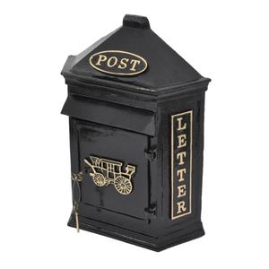 Buzón de Correo Metálico de Alta Seguridad con Recubrimiento Negro, Tamaño Pequeño, para Montar en la Pared, Decoración del Hogar, Artículos para Eventos, Bodas Personalizadas, Últimos Modelos - Product Image 5
