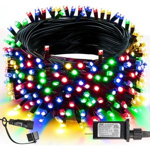 Luci Natalizie da Esterno a 200 LED, 20 Metri, con Spina e 8 Modalità, Decorazioni Festive per le Feste - Product Image 1