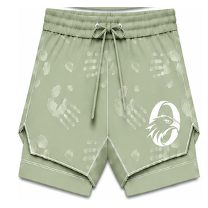 Conjunto de Baño Verde Salvia y Blanco, Top Deportivo sin Mangas con Espalda Cruzada y Pantalones Cortos a Juego, Traje de Baño Ligero de Secado Rápido para Entrenamiento y Alto Rendimiento - Product Image 4