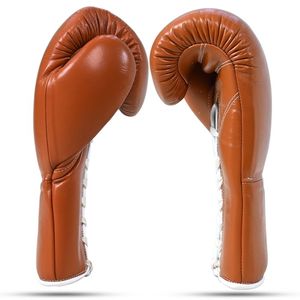 Premium Lace Up Boxing Gloves Genuine Leather Neoprene <b>Foam</b> <b>Padding</b> for Sparring Training Competition Custom Logo OEM Manufactur - Product Image 3