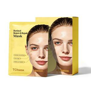 Masque facial anti-âge au rétinol, réduit les ridules, raffermit, lisse et rajeunit, masque en feuille - Product Image 1