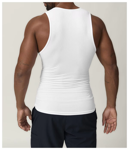 Casual Quick Dry Moisture Wicking Fitness Stringer Tank Top Men's Gym Workout <b>Singlet</b> Breathable <b>Running</b> Vest - Product Image 4