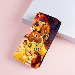 Porte-monnaie et porte-cartes zippé pour femmes et enfants, motif lion de dessin animé mignon, pochette à monnaie en gros - Product Image 5