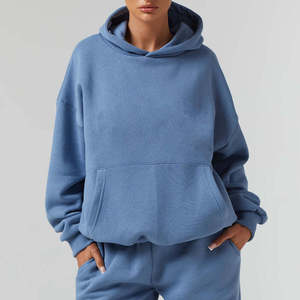 Survêtement personnalisé pour femmes en molleton bouclette coupe décontractée – Marques de fitness en marque blanche pour boutiques de vêtements en ligne - Product Image 4