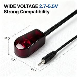Cable Extensor de Emisor IR IFA03, Conector Mono de 3.5mm y 2.5mm, Alcance IR de 13-15M, Amplio Voltaje 2.7-5.5V - Product Image 5