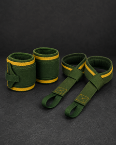 Unisex Green Neoprene Lightweight Eco-Friendly Wrist <b>Support</b> Straps Adjustable Hook Loop Non-Slip Weight Lifting Strength - Product Image 4