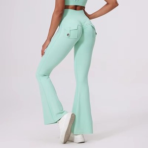 Custom Logo High Waist Yoga Pants for Women – Solid <b>Butt</b> <b>Lift</b> Gym Fitness <b>Leggings</b> | Stretch Sports Tights OEM/ODM - Product Image 5