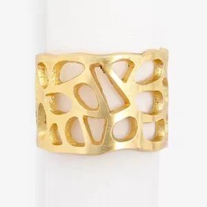 Anneau de serviette en métal de luxe pour événements, idéal pour la mise en scène de banquets, les réceptions de mariage et la décoration de fêtes - Product Image 5