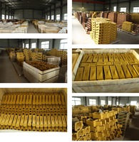 Pièces de train de roulement pour excavatrice D5B, bulldozers et bulldozers miniers : Ensemble de maillons de chenille 154-3662