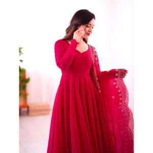 Designer Fancy <b>Party</b> Wear Evening <b>Dress</b> with Dupatta Elegant Gown for Special Occasions - Product Image 6