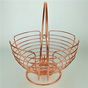 Lightweight Rose Gold <b>Fruit</b> Basket Decorative Table For Home Decor Wedding Decoration Accessories - Product Image 4