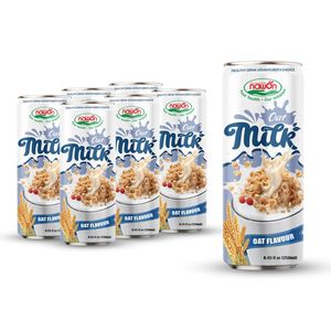 Natural Oat <b>Milk</b> Drink 250ml Canned Non-dairy <b>Milk</b> OEM ODM Private Label GMP Vietnam Factory Wholesale Price Free Sample - Product Image 1