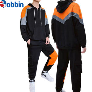 Ensemble de vêtements pour hommes tendance, tenue décontractée pour hommes, ensemble de sport à capuche pour hommes, printemps/automne, ensemble 2 pièces, respirant, imprimé, taille plus - Product Image 3